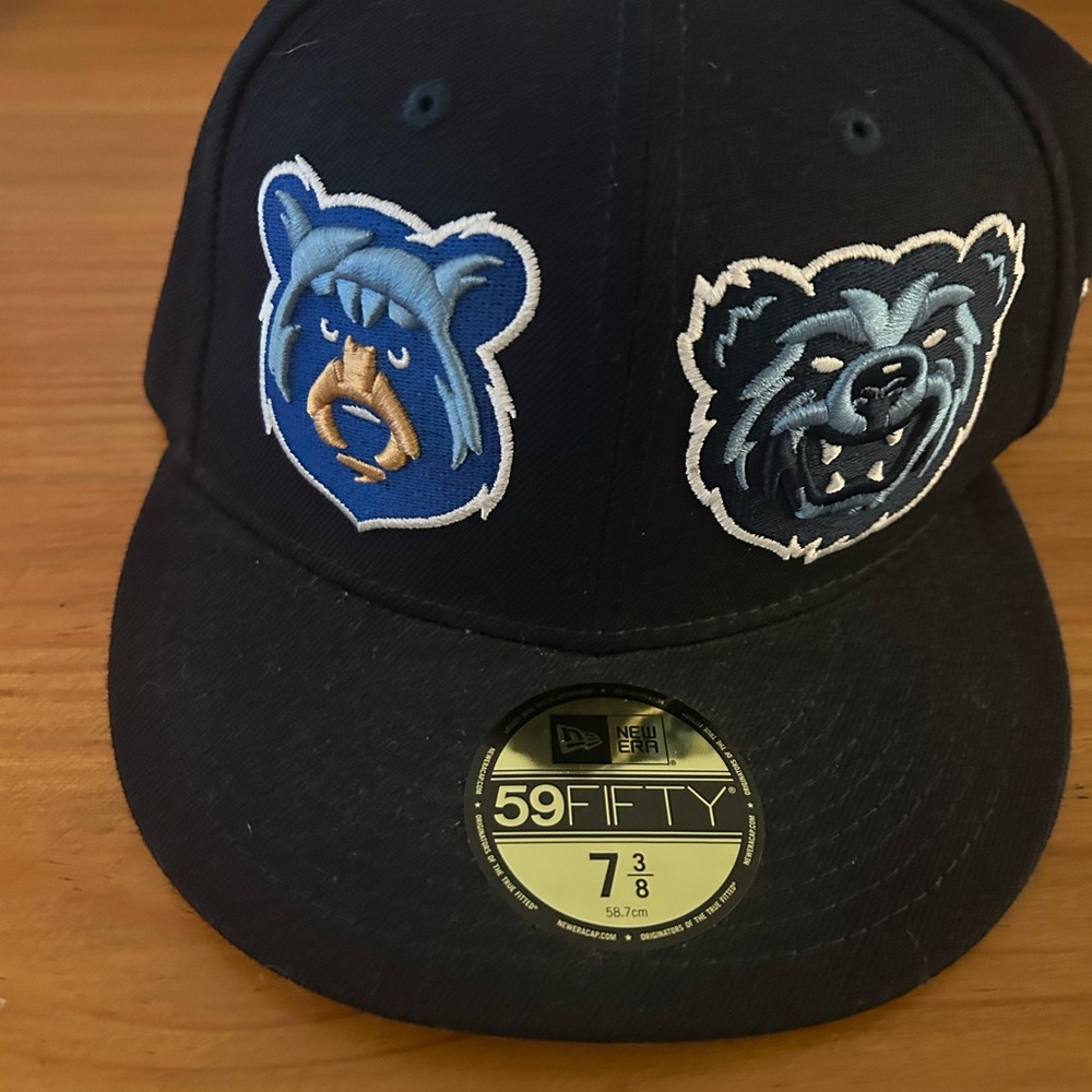 2 Bears 1 Cave Fitted Hat 7 3/8 Tom Segura Bert Kreshnire RARE